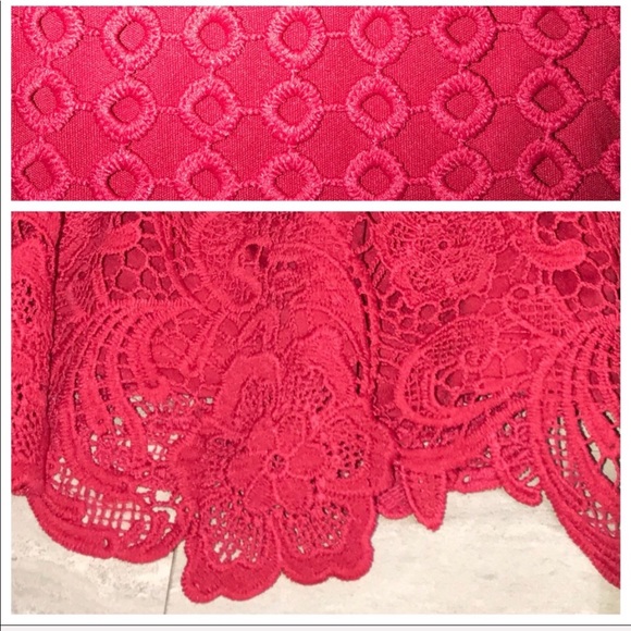 SOLD-Romeo + Juliet Couture Peekaboo Crochet Dress - Picture 6 of 8